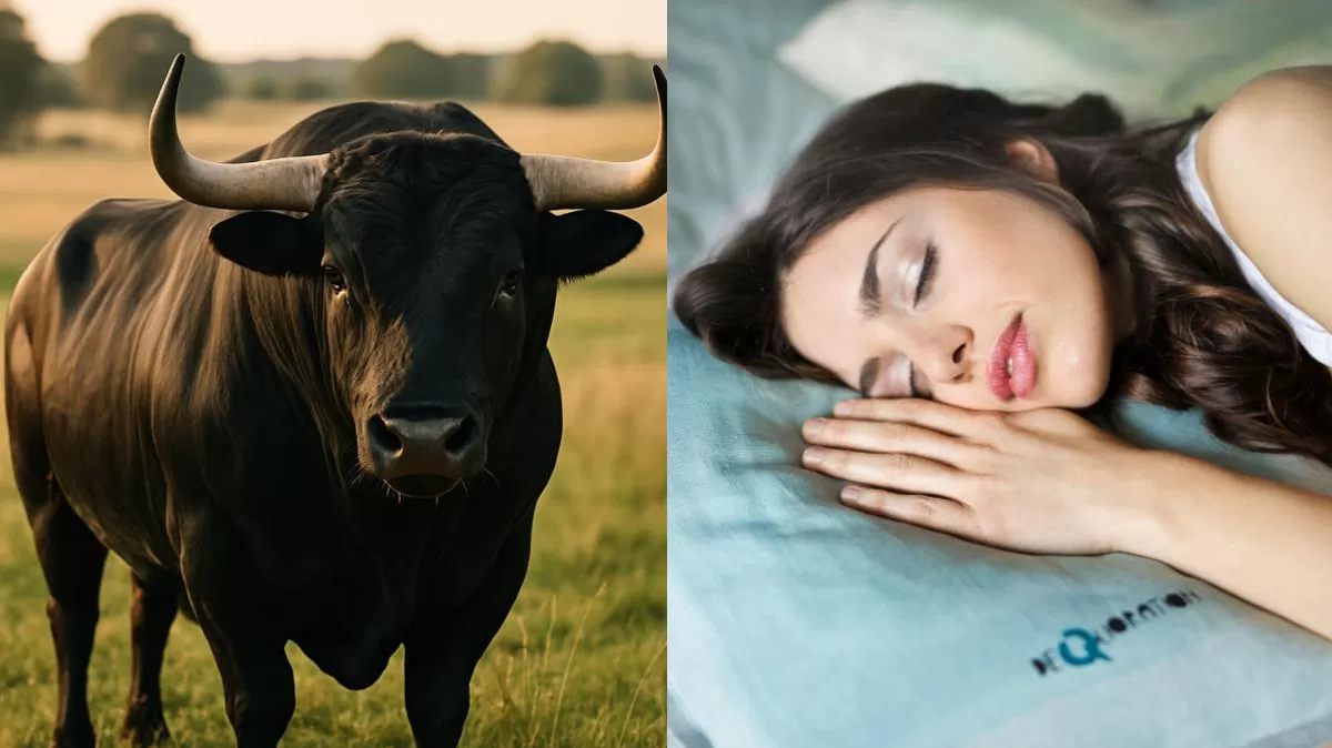 Soñar con toros puede representar fuerza interior, emociones reprimidas o desafíos personales, según expertos en interpretación onírica. Crédito: Ilustración AMTV