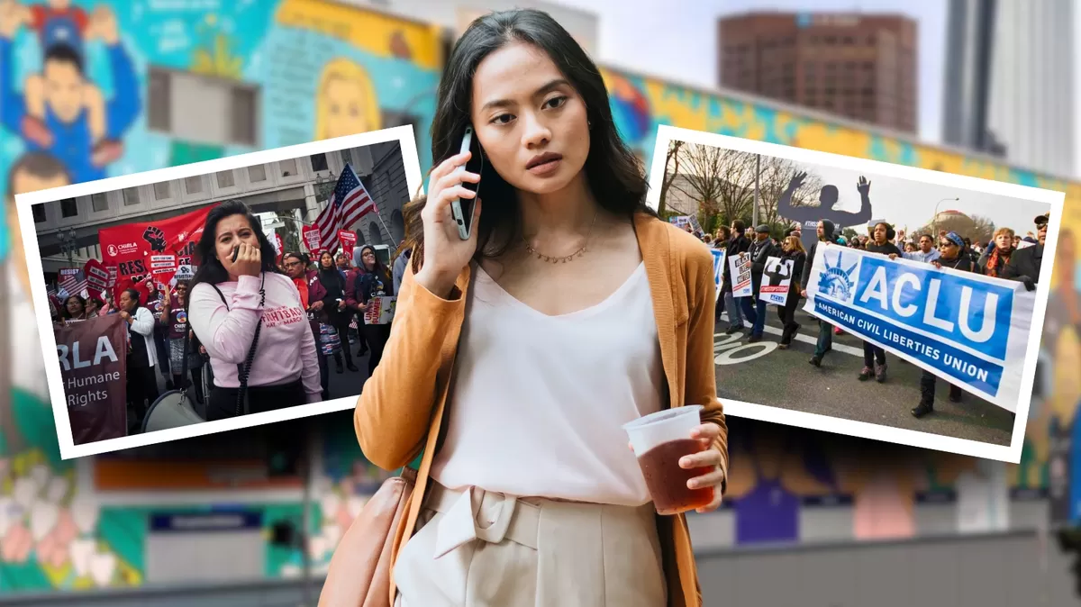 California USA: La organización CHIRLA reiteró que ser inmigrante no es un delito y pidió detener las prácticas de perfilamiento racial en los operativos de ICE. Crédito: Ilustración AMTV