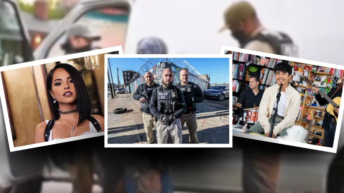Artistas latinos USA: Becky G recordó que su identidad está ligada a sus abuelos inmigrantes y cuestionó el uso del término “ilegales”. Crédito: Ilustración AMTV