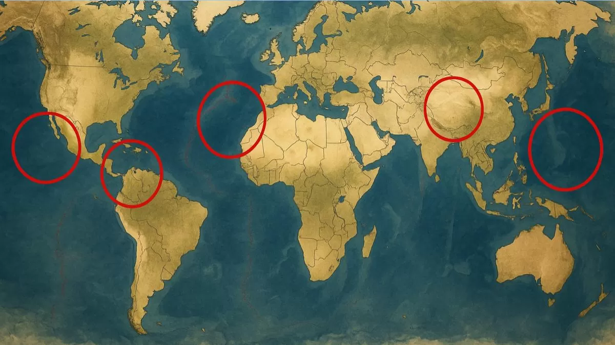Zonas del planeta con mayor riesgo de cataclismos según organismos científicos internacionales. Crédito: Ilustración AMTV