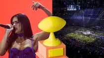 Dua Lipa estaría en negociaciones con la NFL para el show del Super Bowl 2026. Crédito: Ilustración AMTV