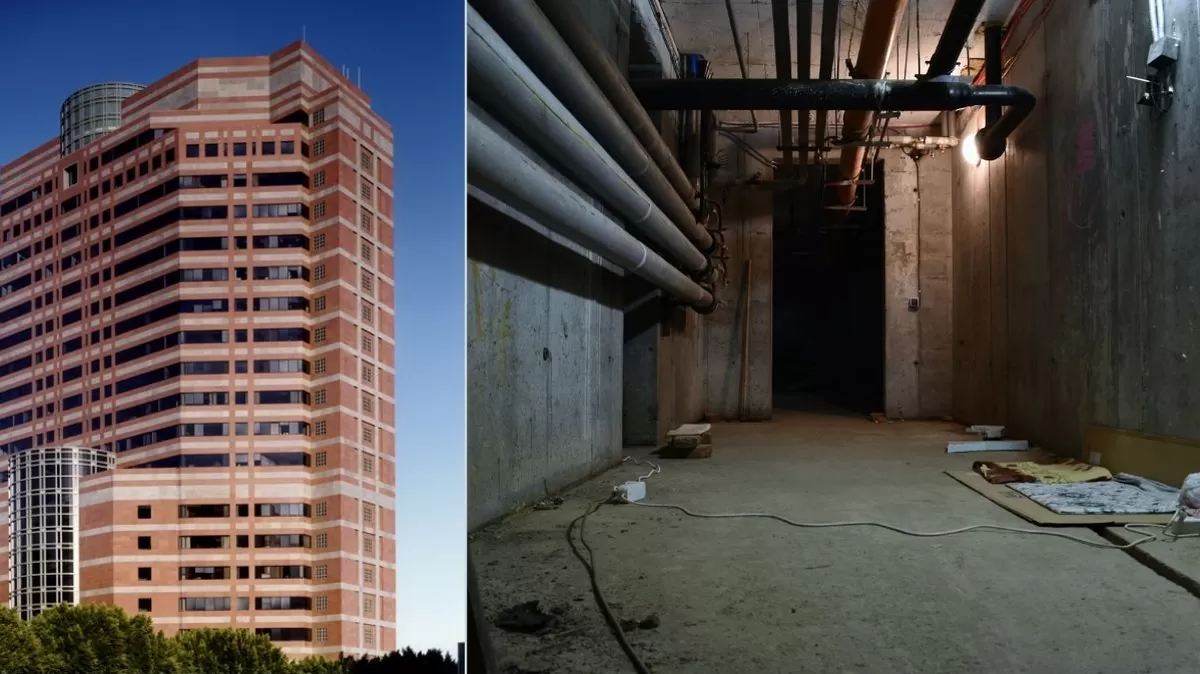 En el sótano de este edificio en Los Ángeles fueron encerrados los inmigrantes, según CBS News. (Ilustración América TV)