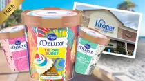 Helados gratis en Kroger USA: Los sabores promocionales de 2025 incluyen combinaciones como marshmallow con s’mores y sherbet de naranja sanguina con caramelos efervescentes. Crédito: Ilustración AMTV