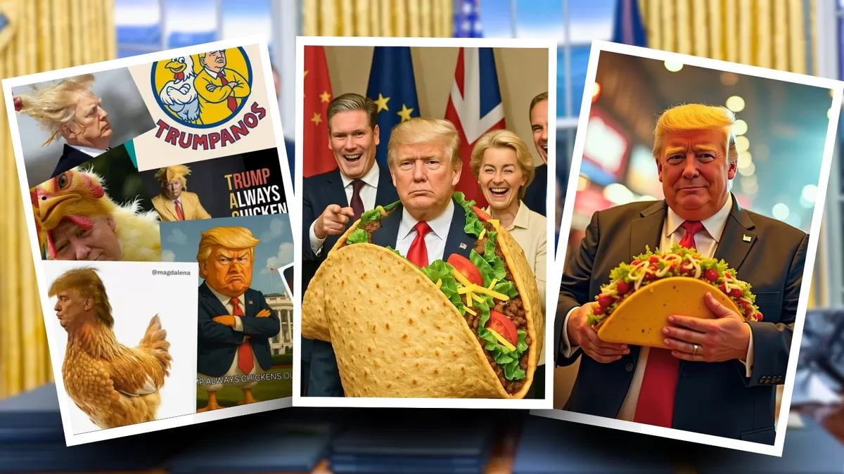 "TACO" Trump USA: Según The Washington Post, el actual gobierno ha modificado más de 50 veces sus políticas arancelarias solo en 2025. Crédito: Ilustración AMTV