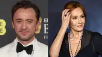 Tom Felton opinó sobre las posturas anti trans de J.K. Rowling durante los Premios Tony 2025. Crédito: Ilustración AMTV 