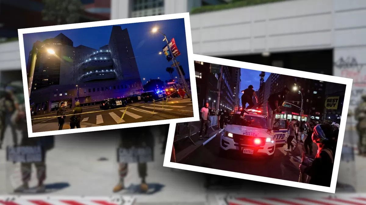 Toque de queda en Los Ángeles: La zona bajo prohibición abarca un área estratégica entre las autopistas 5, 10, 110 y la intersección de Arroyo Seco Parkway. Crédito: Ilustración AMTV