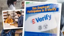 E-Verify+: La herramienta cruza datos oficiales en segundos para confirmar la elegibilidad laboral, protegiendo a trabajadores y empleadores por igual. Crédito: Ilustración AMTV
