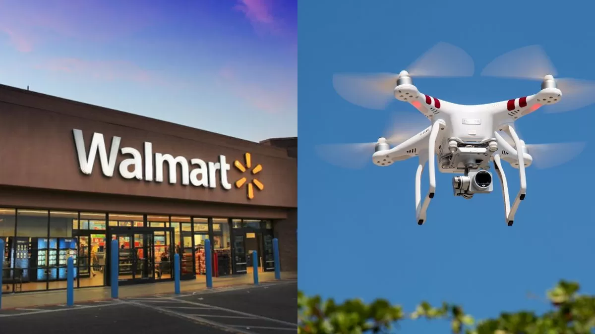 Walmart ya entrega con drones en 30 minutos en cinco estados de EE. UU. Crédito: Ilustración AMTV